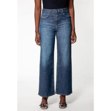 Imagem de Calça Jeans Wide Leg Azul-Feminino