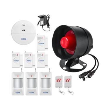 Imagem de Sistema De Alarme Residencial Com Sirene De Alta Decibéis WIFI E Senso