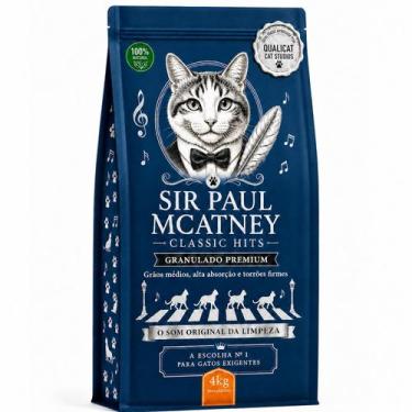 Imagem de Areia Gato Higienica Sir Paul Mcatney 4kg Grao Natural Pet - - EINSTOK