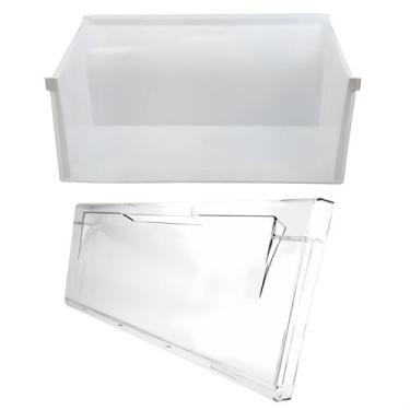 Imagem de Gaveta Legumes + Frontal Refrigerador Consul Brastemp Crm45 Crm55
