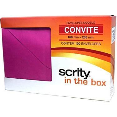 Imagem de Envelope Convite Colorido 160X235 Pink Cancun 80G - SCRITY