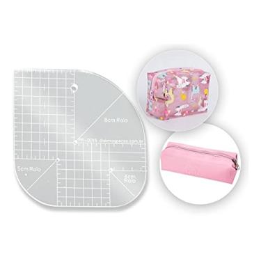 Imagem de Regua Costura Gabarito Curvas Quadrado Caixa Leite Patchwork