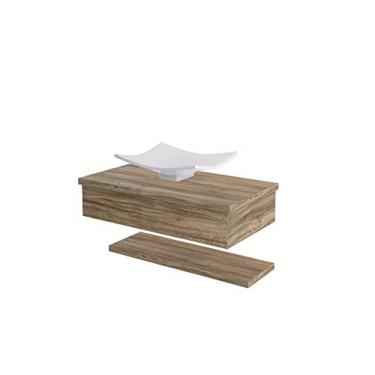 Imagem de Conjunto Bancada C/Cuba F44 e Prateleira Metrópole 805