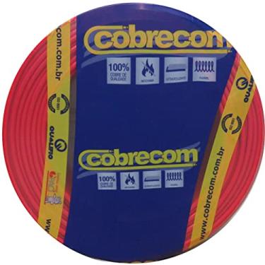 Imagem de Fio Elétrico 1.5mm Cobrecom Flexível 750V Rolo Com 100 Metros Vermelho