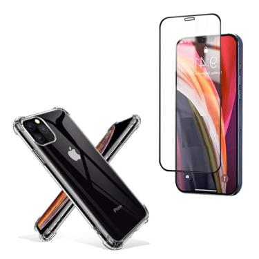 Imagem de Kit Capinha Antishock + Película 3D Cobre Tudo Compatível iPhone 11 Pro Max