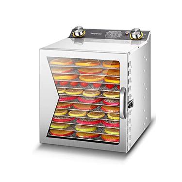 Imagem de Desidratador De Alimentos De 12/18 Camadas, Secador Comercial De Petiscos De Vegetais E Frutas, Desidratador De Carne Seca E Ervas Medicinais, 30-90 ℃, 12 Horas De Tempo,12-layer
