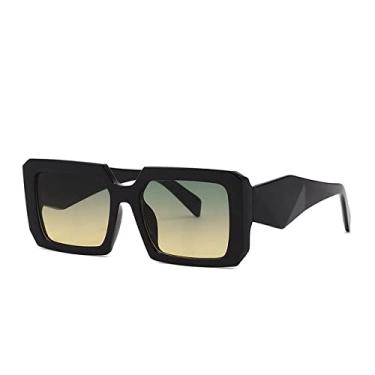 Imagem de Óculos de sol de luxo retrô quadrado feminino moda colorido leopardo tons gradiente UV400 masculino designer óculos de sol, C4, outros