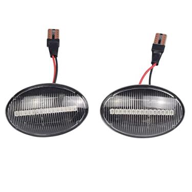Imagem de 2 peças de luzes de seta dinâmico marcador lateral para Opel Corsa B C Astra F Combo B C Meriva A lâmpadas piscantes sequenciais (limpas)
