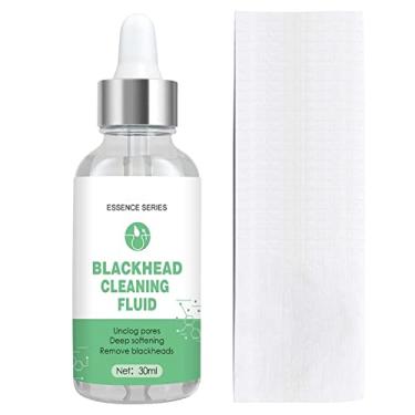 Imagem de Removedor de cravo para rosto - 30ml Fluido de limpeza de essência de cravo natural | Com almofadas de algodão de 25 peças para hidratação profunda e suavização e desobstrução dos poros Chunyue