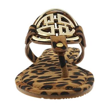 Imagem de Pierre Dumas sandálias femininas coloridas, Leopard Suede, 8.5