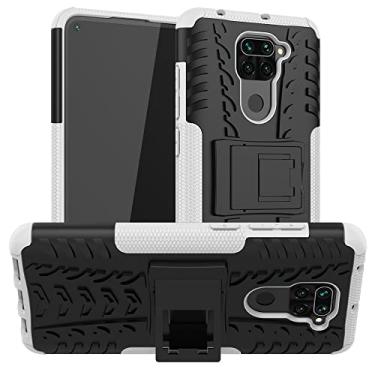 Imagem de Capa para Xiaomi Redmi 9T Note 9S 8 9 10 Pro Heavy Duty Armor Phone Bumper Case Back, Branco, Para Redmi Note 9