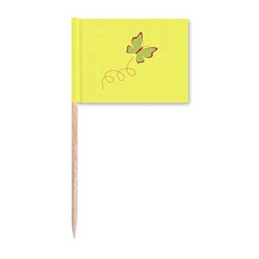 Imagem de Fly Butterfully Desenho Art Deco Presente Fashion Palito de Dentes Marcadores Decoração de Festa