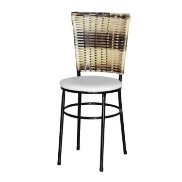 Imagem de Cadeira Para Cozinha Preta Hawai Cappuccino Premium - Lamar Design
