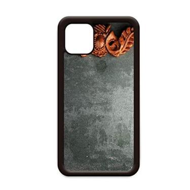 Imagem de Capa cinza de cimento mogno padrão para iPhone 11 Pro Max para Apple Mobile Case Shell