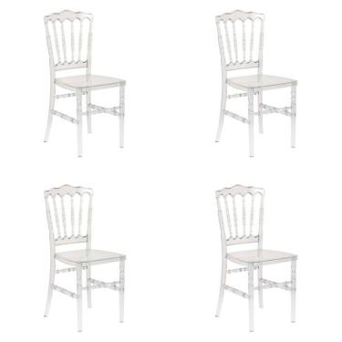 Imagem de Conjunto com 4 Cadeiras Dior Resina Cristal