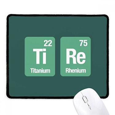 Imagem de Mousepad Tire Chemical Element Science Tapete de borracha para jogos