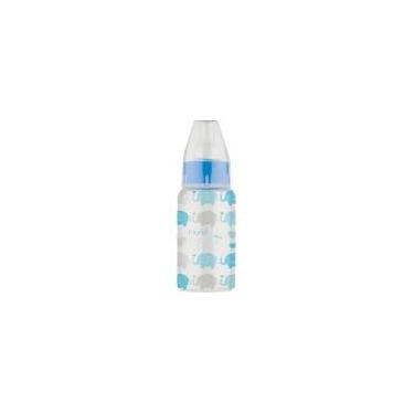 Imagem de Mamadeira Muriel Mini Cilíndrica Azul Esterilizável 80ml