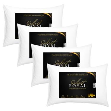 Imagem de Kit 4 Travesseiros TRP Imports Select Royal Toque de Plumas Antialérgico Linha Hotel