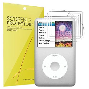 Imagem de Lamshaw Película protetora de tela compatível com iPod Classic 7ª geração, [6 unidades] cobertura total TPU transparente compatível com iPod Classic 7ª geração Music Player (pacote com 6)