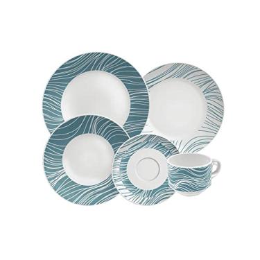 Imagem de Aparelho de Jantar Tramontina Clarice em Porcelana Decorada 20 Peças