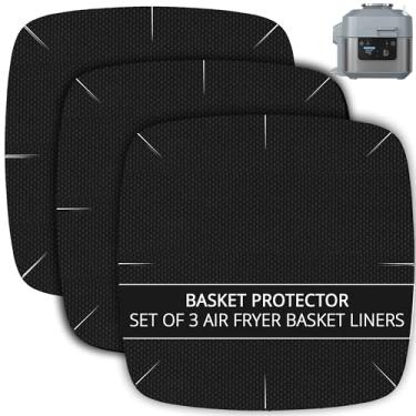 Imagem de INFRAOVENS Air Fryer Liners Capa protetora de cesta para fritadeira de ar, acessórios inovadores e utensílios de cozinha para fritadeiras quadradas de 20 cm, acessório antiaderente resistente ao calor