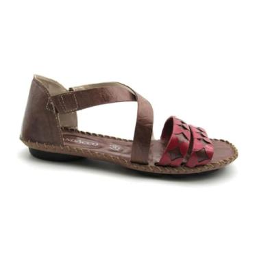 Imagem de Sandália Feminina Andacco Rasteirinha em Couro 12380