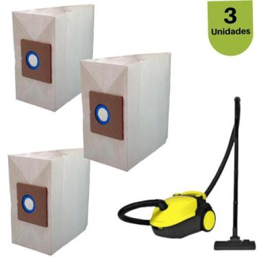 Imagem de Filtro Saco de Aspirador Karcher VC5100 3Unid Limpeza diaria - AllClea