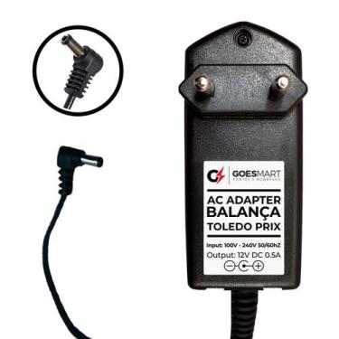 Imagem de Fonte Carregador 12v 500ma Balança Toledo 9094c Antiga P8 - GOESMART