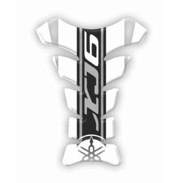 Imagem de Adesivo Protetor De Tanque Xj6 Branco Preto - Resitank