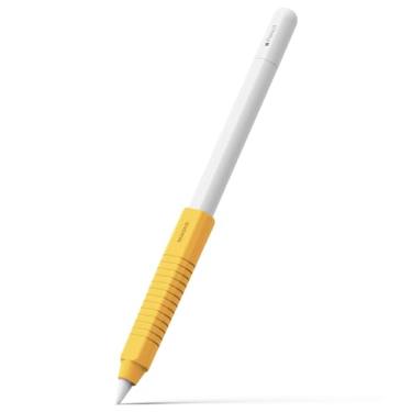 Imagem de Ringke Suporte de silicone para rascunho compatível com Apple Pencil 2ª geração, Apple Pencil USB-C e Apple Pencil Pro, capa protetora de silicone com aderência perfeita - amarelo
