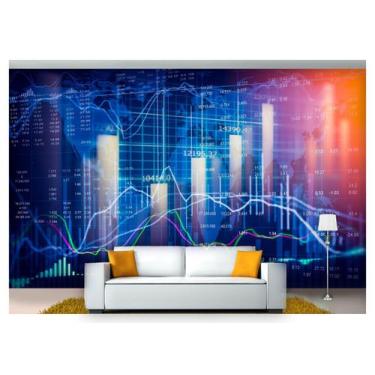 Imagem de Papel De Parede Tecnologia Finanças Computação Tec06 3M² - Você Decora