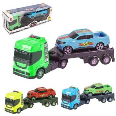 Imagem de Caminhao Mini Reboque C/1 Carrinho Sort - BS TOYS
