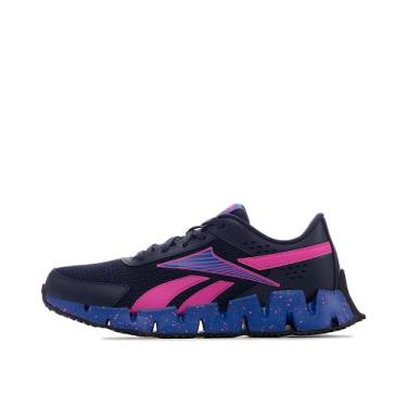 Imagem de Reebok Tênis infantil unissex Zig Dynamica 2.0 Alt, Vector azul marinho/azul vetorial/rosa laser, 12.5 Little Kid