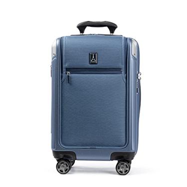 Imagem de Travelpro Platinum Elite Mala de viagem expansível de policarbonato com trava TSA, Azul-celeste escuro, Platinum Elite Mala de viagem expansível com rodinhas giratórias Tsa Lock Hard Shell