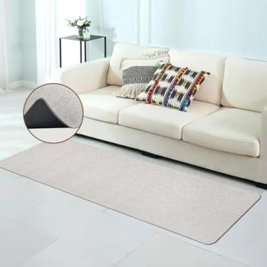 Imagem de 2 Tapete Passadeira Antiderrapante Absorvente Ln 45x160 Vr (MARFIM bege claro areia)