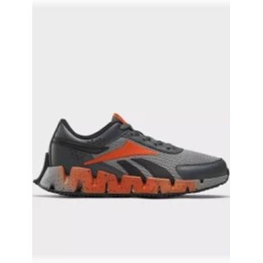 Imagem de Reebok Tênis masculino Zig Dynamica 2.0, Cinza 5/Laranja Bombe/Cinza 3, 18