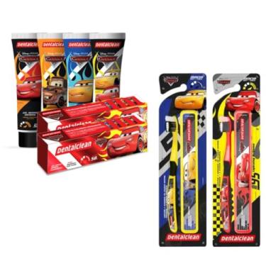 Imagem de GEL DENTAL + ESCOVA DE DENTE + ESTOJO CARROS - DENTALCLEAN