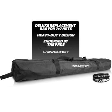 Imagem de PowerNet Bolsa de Transporte de Luxo(Somente Bolsa) | Serve para Peças de Rede de Rebatidas de Beisebol E Softball de 7 X 7 Pés | Construção E Material Resistentes com Fundo Antiderrapante Reforçado |