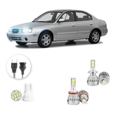 Imagem de Kit Lampadas Led Hyundai Elantra 2001 A 2004 H7 H11 20000lm - V10, Bra