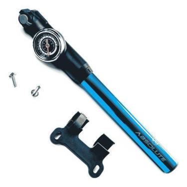 Imagem de Bomba De Ar Para Bicicleta Absolute Manômetro 120psi Mini Cor Azul-Unissex