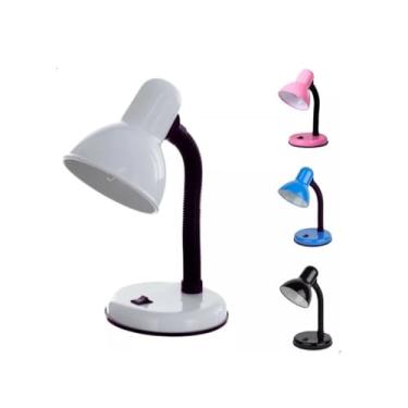 Imagem de Luminária de Mesa Flexível Cômoda Escrivaninha, Luminaria Para Estudar, Mesas, Bancadas, Escritórios, Ideal para leitura ou digitação