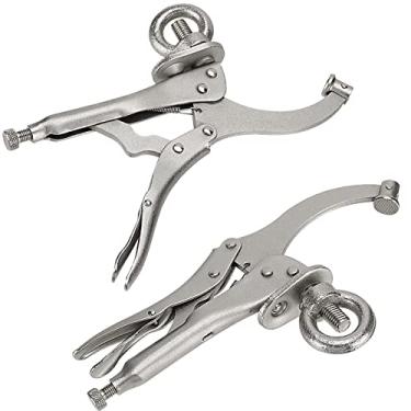 Imagem de MUKLEI 2 peças de grampo de bloqueio de prensa de broca de 22 cm, braçadeiras de aperto de torno de broca resistente para peça de trabalho fixa, perfuração, metalurgia