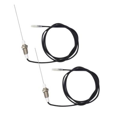 Imagem de Generic 2 peças de vela de ignição com eletrodo de cerâmica, pino de ignição profissional premium de alto desempenho para fogão, para lareira a gás