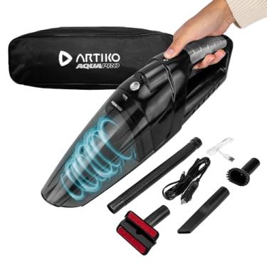 Imagem de Aspirador De Pó e Água Sem Fio Portátil Automotivo Artiko AquaPro 100W Turbo 12V