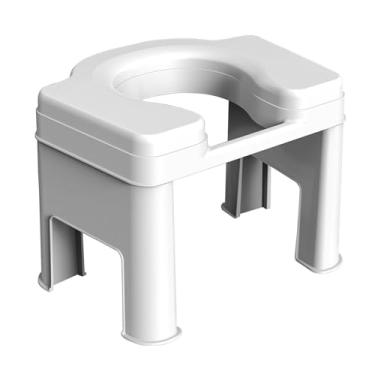 Imagem de Zialofi Assento de Vaso Sanitário, Penico Agachado Simples, Fácil de Limpar, Assento de Vaso Sanitário Agachado para Banheiro Infantil, 26,5cm branco