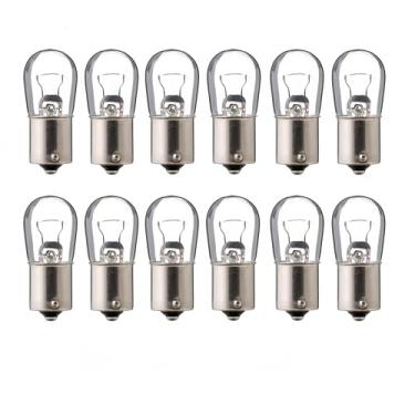 Imagem de Kadiby Pacote Com 12 Lâmpadas 1003 1141 S25 P25 12V 15W, Incandescentes Automotivas De Reposição Para Trailers, Barcos, Interior, Cúpula, Piso, Semi-Caminhões, Mapa, Luz Paisagem Externa, Luzes Port