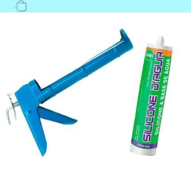 Imagem de Silicone Dagua Acrilico Cartucho 450G Cinza E Aplicador Cinza - SÓ PRO