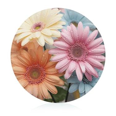 Imagem de Tábua de cortar para cozinha, antiderrapante, resistente ao calor, fácil de limpar, tábua de cortar margarida colorida - Presente de cozinha ideal para cozinheiros domésticos