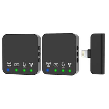 Imagem de Microfone Lapela Duplo Tipo-C Com Receptor Android, Captação Profissional, Ideal Para Gravações, Aulas, Vídeos e Lives, Compacto e Leve