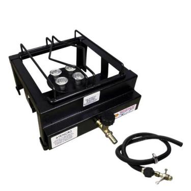 Imagem de Fogão Portátil Industrial 1 Boca Alta Pressão Com Mangueira - ROA